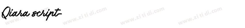 Qiara script字体转换